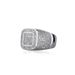 Men And Women's Jewelry Gold Plated Cubic Zirconia Ring Geometric Hip Hop Style Unisex Fashion Ring Sizes 5.5-11.5 Full Size Copper Full Diamond Ring_ipsvogv.com