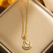 Love pendant necklace, light luxury and niche design, titanium steel lock bone chain neck chain, 2023 new female_ipsvogv.com