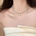 French Pearl Camellia Necklace For Women Light Luxury Niche Design High End Fashion Temperament Versatile Necklace Clavicle Chain_ipsvogv.com