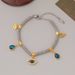 New Instagram Style Stainless Steel Blue Devil's Eye Bracelet, Female Fashion Niche_ipsvogv.com