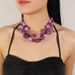 Double layered accessory creative water drop pendant necklace 8310_ipsvogv.com