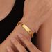 Women's Jewelry Niche Stainless Steel Smooth Surface Can Be Engraved Hollow Love Titanium Steel Bracelet_ipsvogv.com