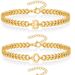 Magic Chain 26 Initials Men's Stainless Steel Non-Fading Couple Cuban Bracelet Jewelry_ipsvogv.com