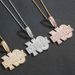 Unisex Hip Hop Pendant Letter Hip Hop Necklace Micro Large Inlaid Zircon Fashionable Personality Trendy Brand Pendant Accessories_ipsvogv.com