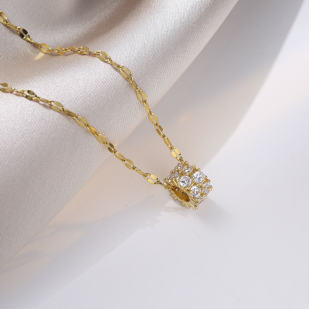 Waist Double Rowed Diamond Necklace For Women Korean Version Sen Collar Chain Fashion Neckchain Pendant Jewelry_ipsvogv.com
