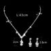 PURE DROP - Zircon Bridal Jewelry Set (Minimalist Water Drop Necklace & Earrings, Wedding Essentials)_ipsvogv.com