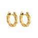 Women’s Jewelry Set Fashion Fashion Simple Temperament Personality All Match Light Luxury Niche Retro Copper Plated Texture Bamboo Gold Earrings_ipsvogv.com