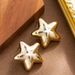Fashionable And Minimalist Starfish Pentagram For Women, With Genuine Gold Electroplating That Won't Fade, High-end_ipsvogv.com