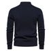 Man's clothing Stand collar men's sweater half zip solid color sweater quality men's wear_ipsvogv.com