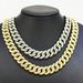 Men’s Jewelry Set Fashion Popular 15mm Diamond Three Row Diamond Full Drill Alloy Men's Necklace Men's Hip Hop Cuban Chain_ipsvogv.com