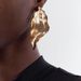 E12969 Summer New Product Alloy Personalized ZA Same Style Irregular Smooth Geometric Earrings_ipsvogv.com