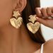 2024 New Style Women's Love Earrings Simple Small Fragrant Star Design Earnail Wrinkle Earaccessory_ipsvogv.com
