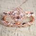 Sanjie Women's Rose Gold Plated Square Set Engagement Ring Micro Inlaid Zircon Jewelry_ipsvogv.com