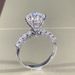 Platinum Plated Crystal Women's Jewelry Brilliant Star Wedding Diamond Ring_ipsvogv.com