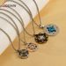 Women's Jewelry Titanium Steel Round Hollow Compass Compass Necklace Men's Personality Retro Eight Pointed Star Pendant Jewelry_ipsvogv.com