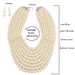 Pearl Beads Exaggerated Women's Short Multi Layer Necklace_ipsvogv.com