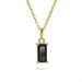 Retro Rectangular Necklace Emerald Square Zircon Necklace Literary Light Luxury Style Niche Design Necklace_ipsvogv.com