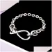 Charm New Chunky Infinity Knot Chain Bracelet Women Girl Gift Jewelry For Pandroa Sterg Sier Hand Bracelets With Orig_ipsvogv.com