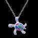 New Turtle Pendant Necklace Cute Exquisite Blue Pendant_ipsvogv.com
