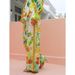 Women's Clothing new printed holiday long sleeved two piece suit INS loose casual trousers suit _ipsvogv.com