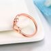 Creative jewelry, romantic love jewelry, simple platinum plated couple rings_ipsvogv.com