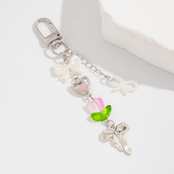 beaded Handmade Chain Anti Lost Pendant Keychain Sweet Cool Girl Y2k Strawberry Bag Pendant Female_ipsvogv.com
