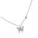 Silver Plated Butterfly Necklace 2024 New Popular Item Light Luxury High-end Necklace Niche Women's Collarbone Chain_ipsvogv.com