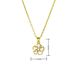 Round Crystal Flower Pendant Necklace For Women - Fairy & Temperament Design, Perfect Gift For Valentine's Day & Special Occasions_ipsvogv.com