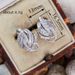 Cao Shi's Fashionable Geometric Lines Wrapped Around E, Personalized Design Sense, Inlaid With Zircon Sparkling_ipsvogv.com