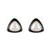 Women's Earrings Triangle pearl earrings female sterling silver green earrings temperament high-grade sense_ipsvogv.com