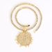2025 New Thorn Cross Zinc Alloy Full Rhinestone Pendant Necklace_ipsvogv.com