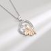 New Mother's Day Gift Creative Heart Shaped Necklace Two Color Electroplated Zircon Personality Light Luxury Clavicle Chain_ipsvogv.com