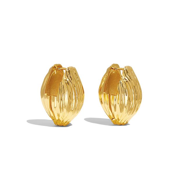 Botanical Seed Texture Earrings - Light Luxury Minimalist Jewelry (Nature-Inspired Design Hypoallergenic)_ipsvogv.com