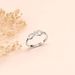 S925 Sterling Silver Ring For Women, Cross 8 Shaped Bowknot, High End English Fashion Trend Ring_ipsvogv.com