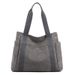Handheld One Shoulder Bag New Canvas Bag Women's Bag Large Capacity Fashion Bag Women's Artistic Simple Tote Bag_ipsvogv.com