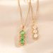 Internet Celebrity's Same Green Pea Titanium Steel Necklace For Women's Fashion, Simple And Niche Design, With A Sense_ipsvogv.com