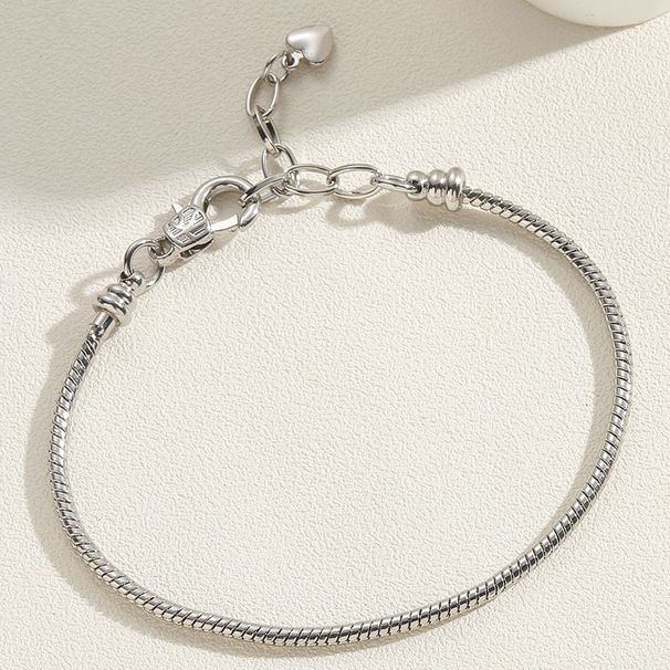 Women's Jewelry Love Cylindrical Lock Metal Texture Bracelet Female Ins Style OT Buckle Copper Color Preserving Electroplating Bracelet_ipsvogv.com