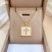 【 】 Square Cross Luxury Charm Gorgeous Full Diamond Necklace Women's Versatile Clavicle Titanium Steel Chain_ipsvogv.com