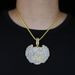 New Large-sized Letter Road Runna Pendant Full Of Diamond Electric Gold Men's Hip-hop Accessories_ipsvogv.com