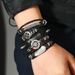 New Compass Wing Multi-layer Punk Style Handmade DIY Woven Leather Bracelet Set_ipsvogv.com