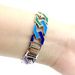 Unisex Hip Hop Trendy Cuban Chain Enamel Bracelet 17mm Rainbow Rhombus Hiphop Necklace For Men And Women_ipsvogv.com