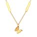 Full Body 【 Titanium Steel 】 Cold And Indifferent Butterfly Personality Extremely Simple Wind Furnace Genuine Gold 【 】_ipsvogv.com