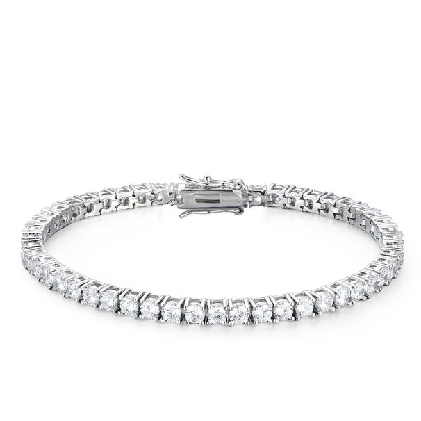 Tennis Chain Men And Hip-Hop Jewelry Single Row Copper Micro-Inlaid Zircon Bracelet For Women Versatile Accessory_ipsvogv.com