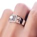 Diamond, Star Zircon White Four Water Engagement Wedding Men's Ring, Handmade Diamond, Ring,_ipsvogv.com