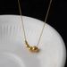 Minimalist Five Blessings Gold Bead Titanium Steel Necklace For Women's 2023 Summer New Product, Niche Design, Cool_ipsvogv.com