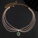 Ethnic Style Love Pendant, Rhinestone Headgear, European And American High-end Luxury Multi-layer Forehead Chain, Hair Accessories Hair Chain_ipsvogv.com