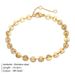 Women's Jewelry Stainless Steel Gold Plated 4MM Disc Chain Titanium Steel Round Plate Simple Single Chain DIY Bracelet Accessories_ipsvogv.com