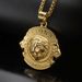 Hip hop accessories stainless steel gold plated lion club lion head pendant_ipsvogv.com