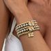 Fashion CCB Round Bead Minimally Ins Bow Pendant Stacked Bracelet_ipsvogv.com
