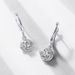 Smart moissanite earrings female S925 silver flower colored gemstone earrings fashion high end sense all match_ipsvogv.com
